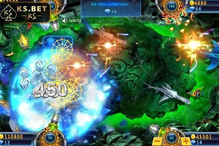 Phong phú nhiều sảnh game trong Bắn cá Long Vương